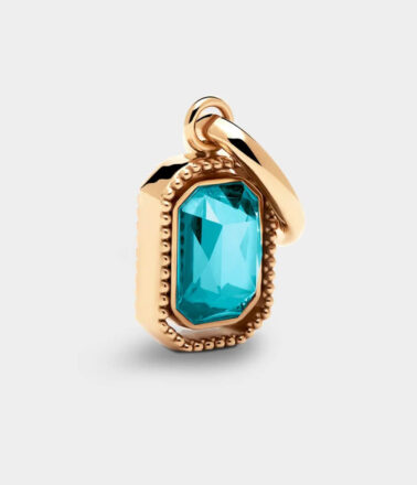 Coluri Talisman Charm in Gold Turquoise