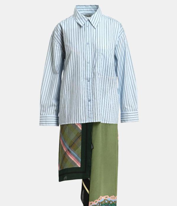 Essentiel Antwerp Krystal Scarf Dress in Olive Green