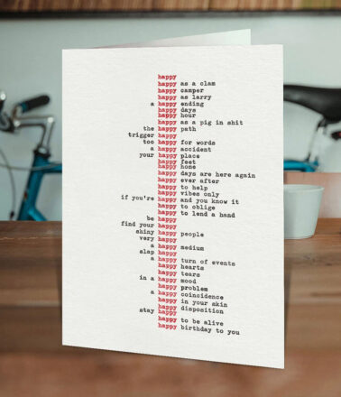 Hayden Kays Happy Greetings Card