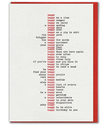 Hayden Kays Happy Greetings Card