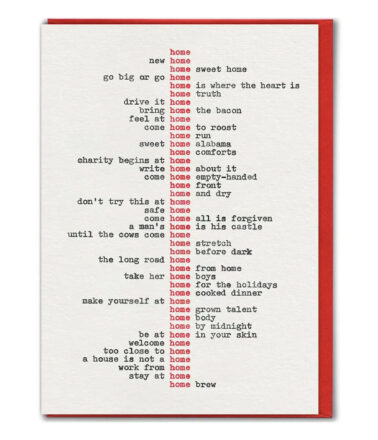 Hayden Kays Home Greetings Card