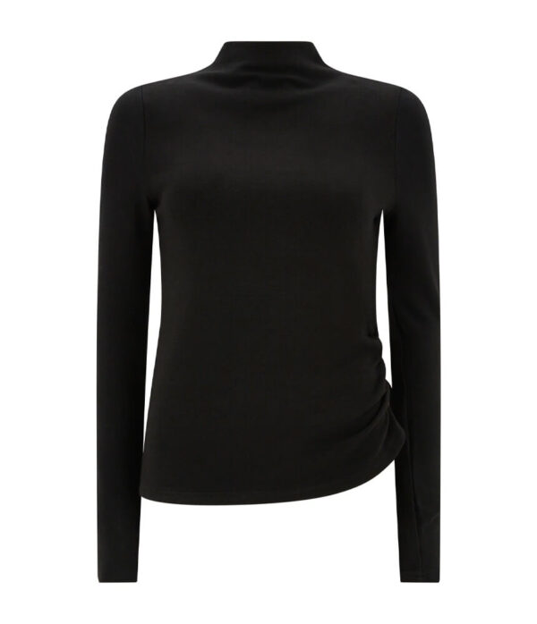 Odd Muse Long Sleeve Knitted Top in Black