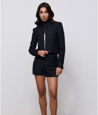 Odd Muse Tweed Shorts in Black