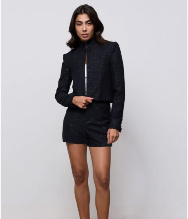 Odd Muse Tweed Shorts in Black