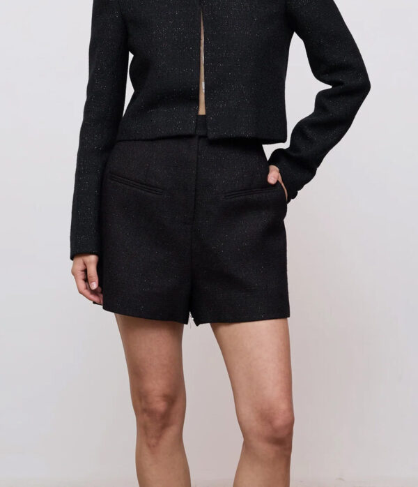 Odd Muse Tweed Shorts in Black