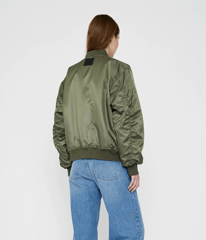 Anine Bing Leon Bomber in Army Green