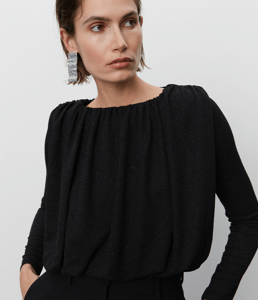Day Birger Jenkin Shimmering Top in Blk
