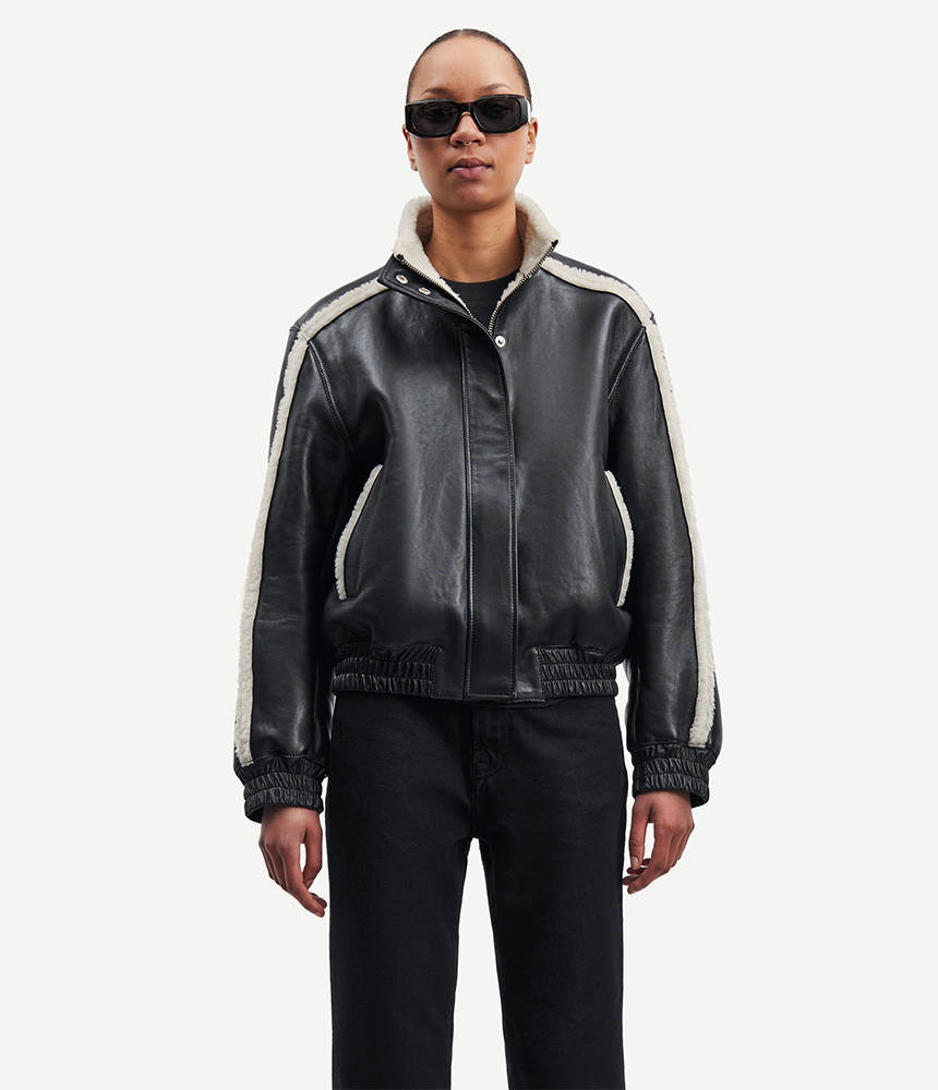 Samsoe Samsoe Meadow Bomber in Black