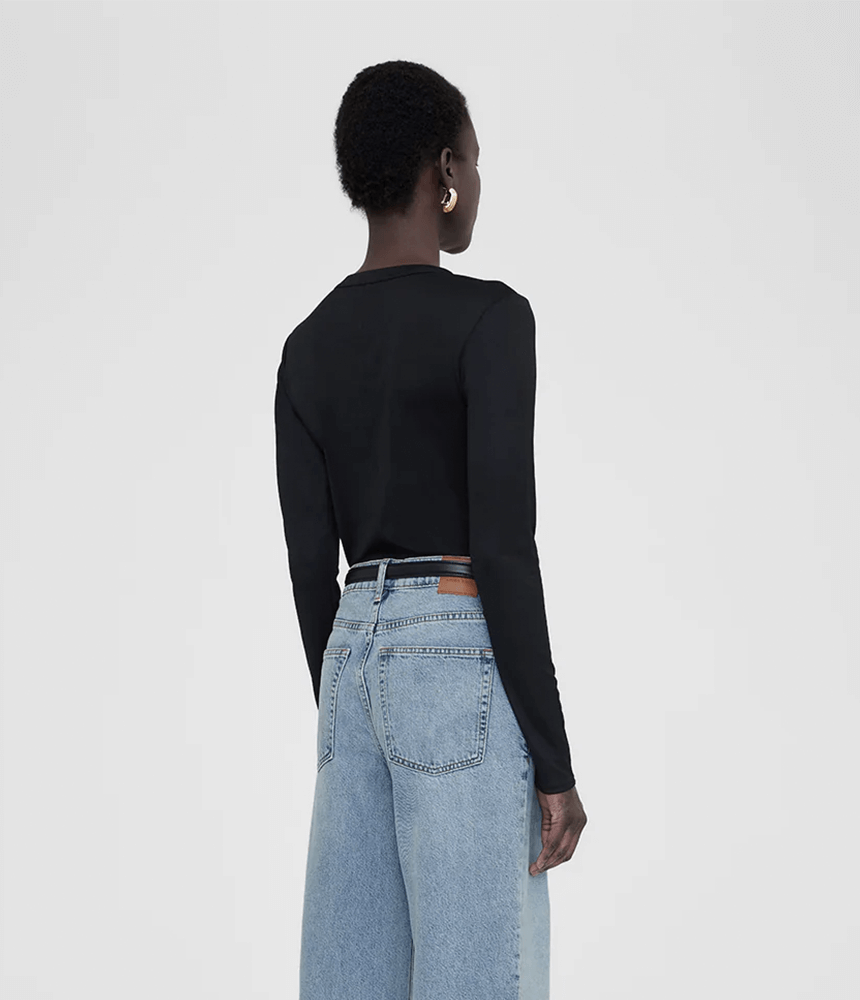 Anine Bing Jane Top in Black