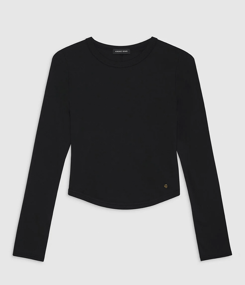 Anine Bing Jane Top in Black