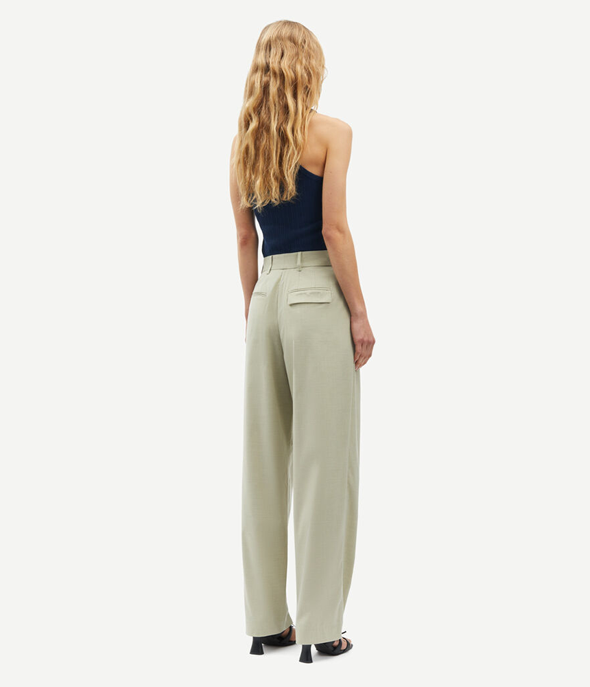 Samsoe Samsoe Saluzy Trouser in Light Olive