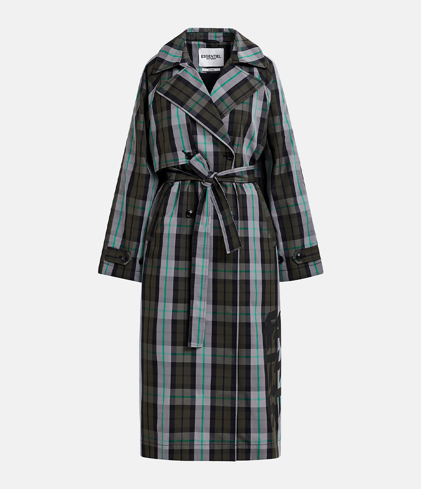 Essentiel Antwerp Goofy Coat in Black/Grey
