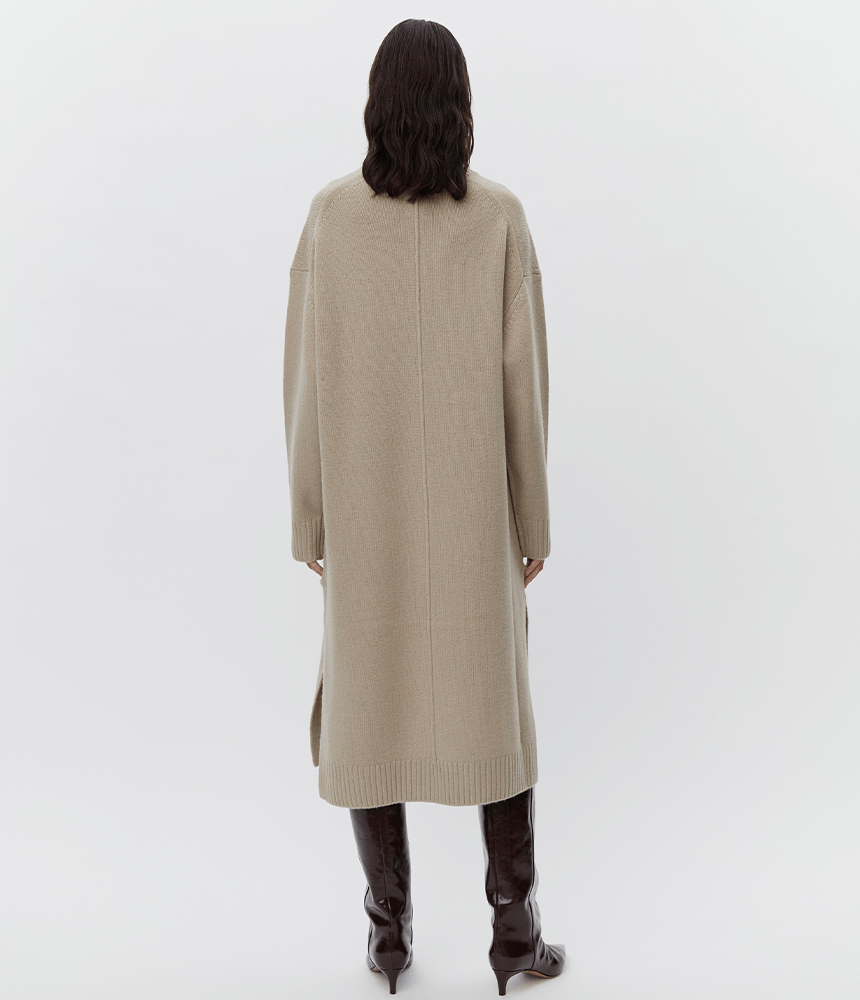 DAY Shawn Soft Lamb Dress in Taupe Malange