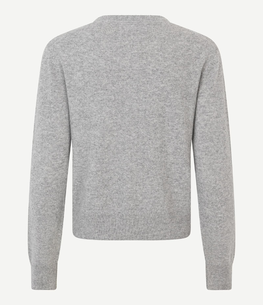 Samsoe Samsoe Saboston Cardigan in Grey Melange