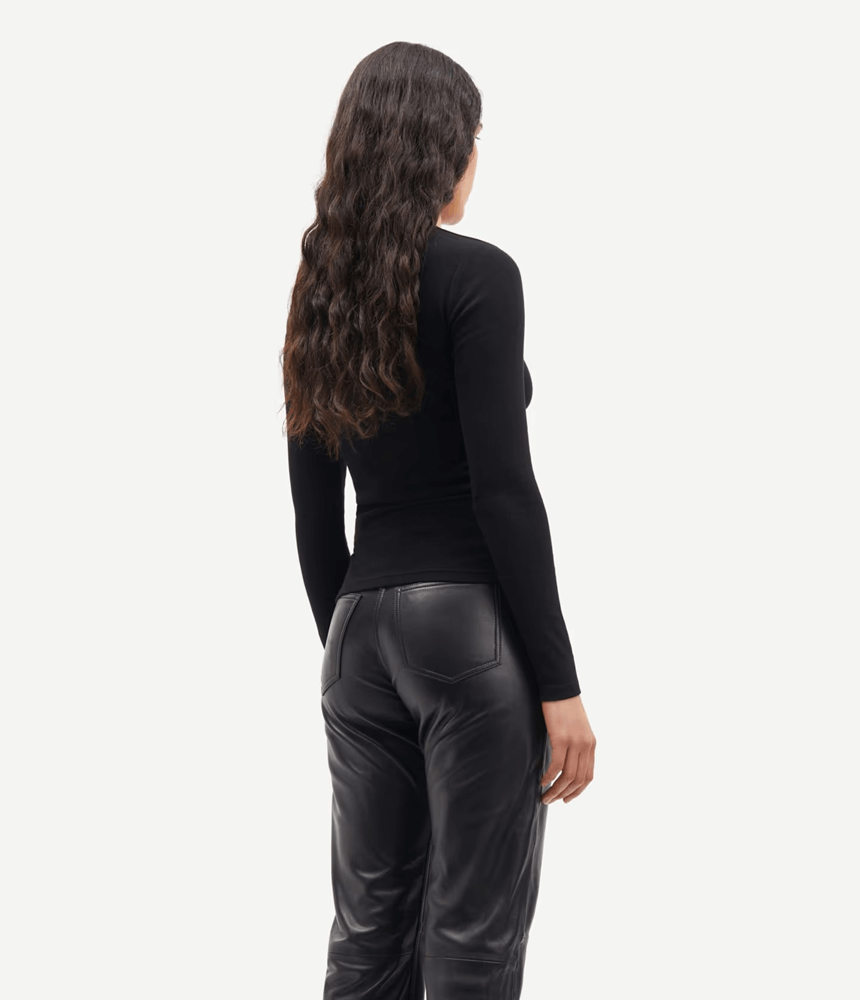 Samsoe Samsoe Alexa LS Tee in Black
