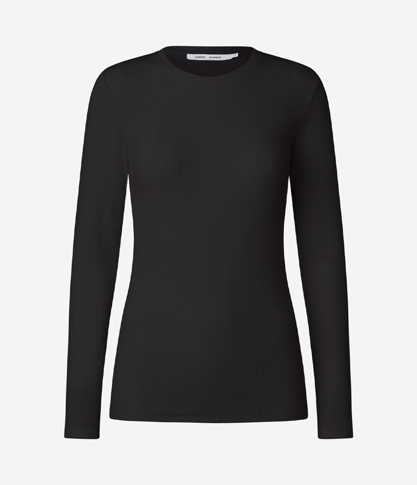 Samsoe Samsoe Alexa LS Tee in Black