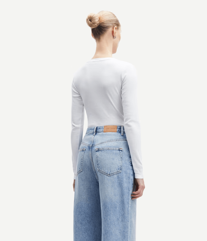 Samsoe Samsoe Alexa LS Tee in White